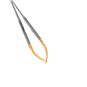 Portaagujas Micro Recto Castro con Punta de Diamante, 18 cm, Instrumento Quirúrgico Dental de Acero Inoxidable, Kit de Sutura de Precisión - Product Image 6