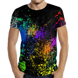 Camiseta Urbana Personalizada con Logotipo Hip Hop DGT, Algodón Grueso de 200 g/m², Camiseta con Estampado Gráfico Digital para Hombre - Product Image 1