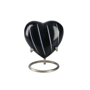 Funeral Supplies Heart Shape Metal Cremation Urn With Stand <b>Top</b> Quality Adult Urns For Ashes Handmade Memorial Ashes Urn Keeping - Product Image 1