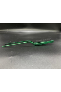 Pince de cuisine professionnelle en acier inoxydable à texture verte, 20 cm, pour garniture alimentaire, compatible lave-vaisselle, logo personnalisé - Product Image 4