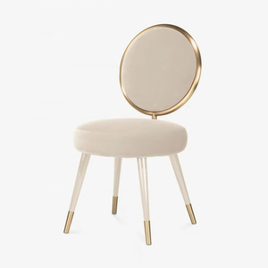 Silla Otomana de Último Modelo con Relleno Suave y Respaldo para Sala de Estar, Recibidor, Uso Decorativo - Product Image 1