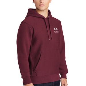 Sudadera con Capucha para Hombre GYM Active, Corte Regular, Color Sólido, Invierno, con Cordón Ajustable, 100% Algodón, Sin Forro, Tejido de Punto de 340 GSM, Ligera - Product Image 2