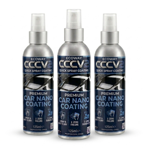 น้ำยาเคลือบนาโนรถยนต์ ECOWAY CCCV2 พรีเมียม 125 มล. แบบสเปรย์ ใช้งานง่าย ระดับมืออาชีพ โพลีไซล็อกเซน/โพลีไซลาซาน สำหรับดูแลรักษารถยนต์ รับประกัน 3 ปี - Product Image 5