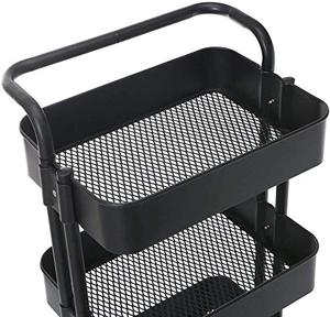 Panier de rangement empilable en métal grillagé grande capacité pour garde-manger et placard - Product Image 1
