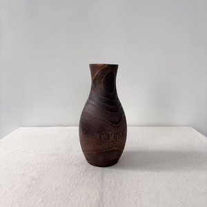 Jarrones Graduados Ligeros de Madera Natural, Tres Acabados, Diseño Rústico Moderno para el Día de la Madre, Decoración para el Hogar y Restaurantes, MULTI CRAFT - Product Image 5