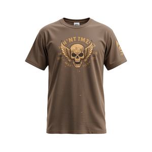 T-shirts à manches décontractées imprimés en coton de qualité supérieure pour hommes Design unique Tissu en jersey de couleur unie confortable-Design vierge - Product Image 4