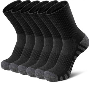 Econex Sports Crew <b>Socks</b> Black White Dot Pattern Breathable Mesh Polyester/Cotton Sweat-Absorbent for Soccer Adults Summer Sport - Product Image 1
