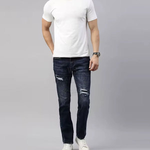 Pantalons pour hommes sur mesure, design respirant et écologique, design unique, jeans lavés très vendus en gros - Product Image 5