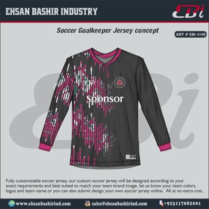 OEM 2025 Chất lượng cao sang trọng thủ môn bóng đá Jerseys tùy chỉnh thêu Hot thiết kế mới bay Hi chỉ chơi Logo trực tiếp nhà máy - Product Image 6