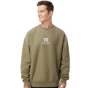 เสื้อสเวตเชิ้ตคอกลมทรงหลวมสำหรับผู้ชาย ผ้าคอตตอนผสมเนื้อหนา ลายขวาง แฟชั่นฤดูหนาว - Product Image 1