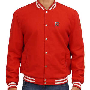 Veste Letterman pour homme, design uni, style minimaliste, couleur unie - Product Image 3