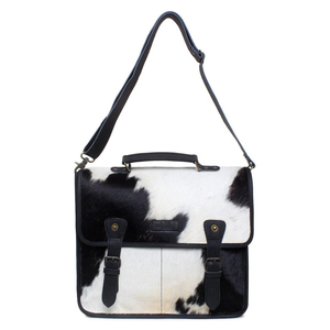 <b>Leather</b> Hair On Laptop Bag Vintage Hair On Cowhide <b>Briefcase</b> Messenger Business Shoulder Work Bag LHLB-0007 - Product Image 2