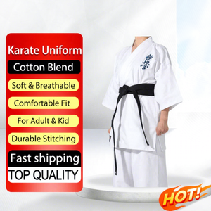 Uniformes de Karate Ligeros de Tela Transpirable Aprobados por la WKF, Uniforme de Karate Ligero/Kimono de Karate para Niños - Product Image 3