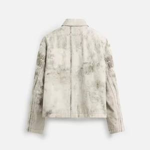 Chaqueta de mezclilla casual sólida para hombre Sophia 2023, impermeable, con cuello alto, botones de cuerno, teñida con hilo, estilo motociclista y safari, para invierno. - Product Image 5