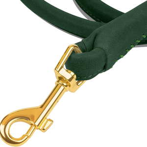 Top Quality Stainless Steel Hook Leather <b>Dog</b> Leash Comfortable Hot Sale <b>Collar</b> Leashes For Online Sale - Product Image 5