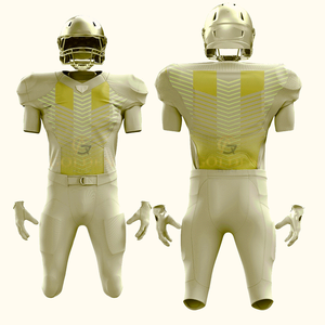 Maillot de football américain personnalisé réfléchissant de haute qualité, respirant, à manches courtes, imprimé numériquement, en polyester, uniforme - Product Image 1