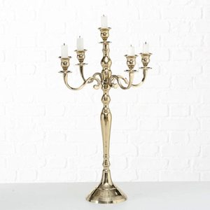 Charming vintage look five <b>light</b> pewter finished candelabra with graceful upswept <b>branches</b>, available at wholesale prices. - Product Image 1