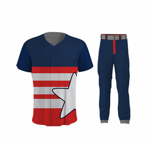 OEM Custom <b>Baseball</b> Uniform Set Jersey Pants Breathable Lightweight Polyester Quick Dry Durable Team Sportswear OEM Design - Product Image 1