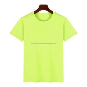 T-shirt à manches courtes col rond en coton polyester 180g avec logo personnalisé OEM, broderie et impression - Product Image 3