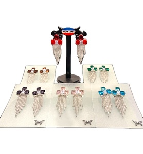 Artistic Stone Studded Earrings For Women Who Love <b>Statement</b> <b>Jewelry</b> And Class Available in Bulk at Affordable Prices - Product Image 1