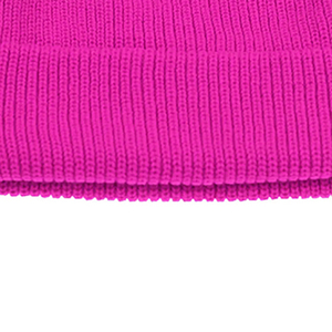 Gorro de Punto Acrílico Suave de Primera Calidad, Color Rosa Neón Personalizado, Fabricante de Gorros de Invierno con Etiqueta Privada OEM ODM - Product Image 4