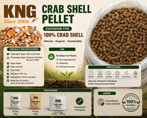 Fertilizante Orgánico 100% Natural de Cáscara de Cangrejo KNG para Mejorar el Suelo y el Desarrollo de Raíces - Product Image 5