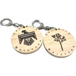 Custom Round Wood Key Chains Key <b>Ring</b> for Manufacturing and Branding Promotion - Product Image 6