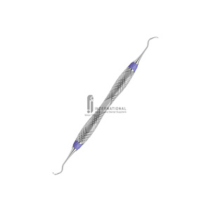 Cureta Gracey de Alta Calidad F.J.INTERNATIONAL Dental Columbia University 13/14, Mango Ergonómico Hueco, Instrumento Periodontal - Product Image 1