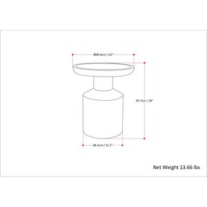 Tavolino d'Appoggio in Legno Bianco Decapato Haynes, Elegante Arredamento per Soggiorno - Product Image 6