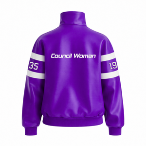 Chaqueta de Cuero PU NCNW para Motociclistas, Chaqueta de Carreras con Bloques de Color para Mujer, Chaqueta de Alta Velocidad - Product Image 4