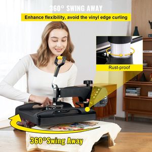 Upgraded 5-in-1 Anti-Scald Fast-Heating Digital Control Multifunction <b>Heat</b> <b>Press</b> <b>Machine</b> Swing Away 15x15 Sublimation Combo - Product Image 6