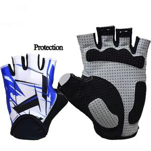 Gants de course d'été imperméables anti-UV demi-doigts en cuir pour hommes et femmes, pour le cyclisme et les sports de plein air, vente en gros - Product Image 4