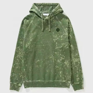 Sweat-shirts à capuche en coton 100% de qualité supérieure, effet délavé, pour hommes, style streetwear décontracté, personnalisable, en coton mélangé. - Product Image 1