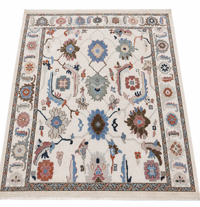 Alfombra de Lana 100% Hecha a Mano, de Lujo, con Diseño Abstracto, Lavable, de Pelo Corto, con Base de Látex, Tamaño Personalizado - Product Image 1