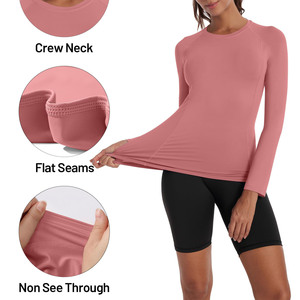 Camiseta Deportiva de Compresión de Manga Larga para Mujer a Bajo Precio, Diseñada con Tela Elástica Premium y Tecnología de Absorción de Sudor - Product Image 3