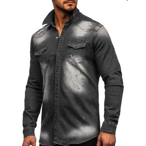 Blouson de moto en jean respirant unisexe personnalisé – Grande taille, design tendance et ample - Product Image 6