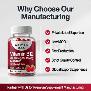 Gomitas de Vitamina B12 de 3000 mcg, Suministro Directo de Fábrica |   Suplemento Dietético de Marca Privada OEM - Product Image 2