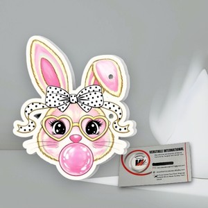 Custom Magnetic Bunny Face Makeup <b>Mirror</b> Cardboard Reusable Beauty Tool Heart Shape Pink Bow Glasses Heart <b>Square</b> Flower Acrylic - Product Image 1