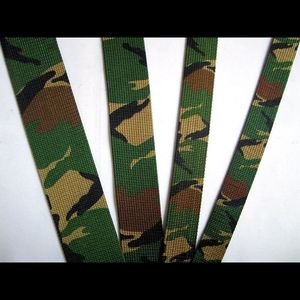 25mm High Tenacity 100% Polyester <b>Webbing</b> with Printed Multicam Camouflage for Garment Bags Shoes & Home Textiles - Product Image 2