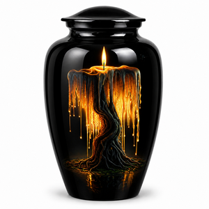 Luxury Premium Bullet Shaped Memorial Picture Sticker with Enamel Memorial Cremation Urn for Adults Human Funeral Ashes - Product Image 6