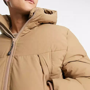 Chaqueta de Invierno Acolchada para Hombre, Personalizada, con Capucha, Gruesa, de Alta Calidad, Fabricante Mayorista, Abrigo Acolchado Cálido, Color Camel - Product Image 4