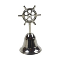 Cloches d'église antiques en cuivre, grand modèle, cadeau et souvenir de Noël festif, cloches artisanales en métal de grande taille, design d'église