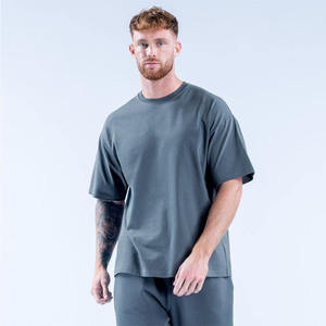 T-shirt pour homme en coton 100% lourd, coupe ample, style streetwear décontracté, vintage - Product Image 4