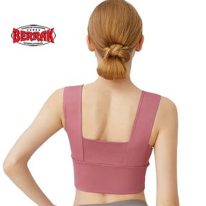 Soutien-gorge Push Up en Polyester pour femme, sous-vêtement rembourré, solide, pour Fitness, entraînement, coupe complète - Product Image 3