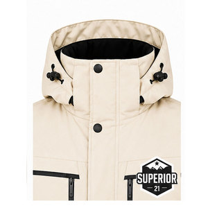 Veste parka d'hiver pour homme avec tissu haute densité, isolation thermique, capuche réglable et poches utilitaires - Product Image 3