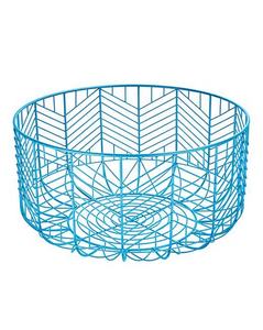 Table basse en osier avec plateau en bois - Product Image 1