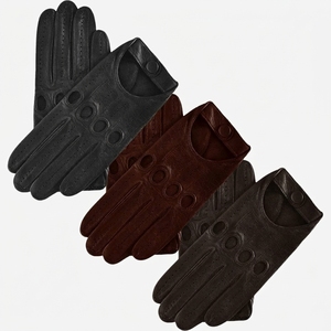 New Winter Leather Gloves for Men Touch Screen Warm Outdoor Wrist-Length Needle Detection Business Casual <b>Washed</b> - Product Image 4