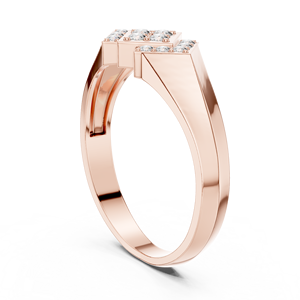 Anillo de Diamantes de Oro Amarillo Sólido de 14k para Mujer, Corte Brillante Redondo, Piedras Cultivadas en Laboratorio, Uso Diario, Banda Apilable - Product Image 6