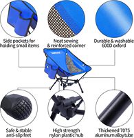 Chaise de camping pliable légère et moderne en acier inoxydable pour adultes, compacte, pour la plage, la randonnée, les pique-niques et autres activités de plein air