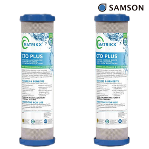 Cartouche de filtre à charbon actif de 10 pouces pour améliorer la qualité et le goût de l'eau potable sous l'évier, construction durable et étanche - Product Image 1